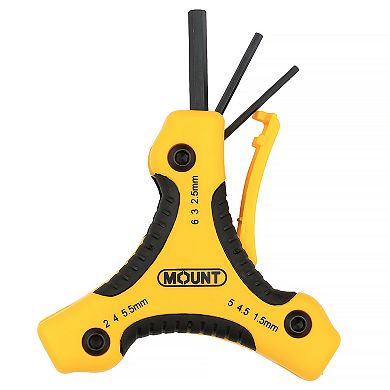 Mount 26PCS Folding Hex Key Set, Metric/SAE/Torx