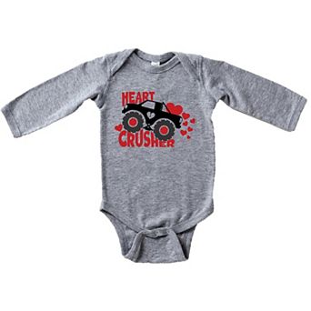 Heart Crusher Baby Long Sleeve Bodysuit