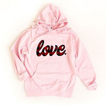 Buffalo Plaid Love Hoodie