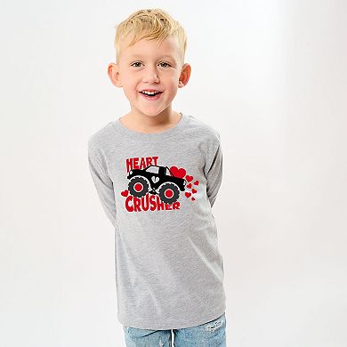 Heart Crusher Toddler Long Sleeve Graphic Tee