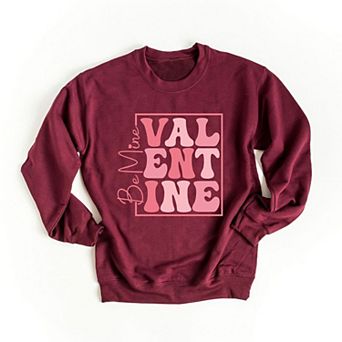 Be Mine Valentine Block Sweatshirt
