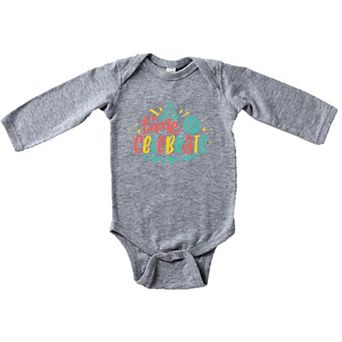 Time To Celebrate Baby Long Sleeve Bodysuit