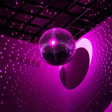 12" Mirror Disco Ball Silver Hanging Reflective Disco Ball Decor