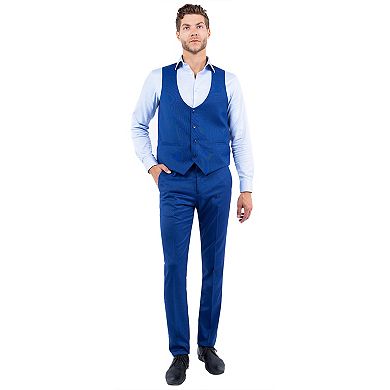 Men's 3pc Hybrid-Fit Nail Head Fabric Suit Set