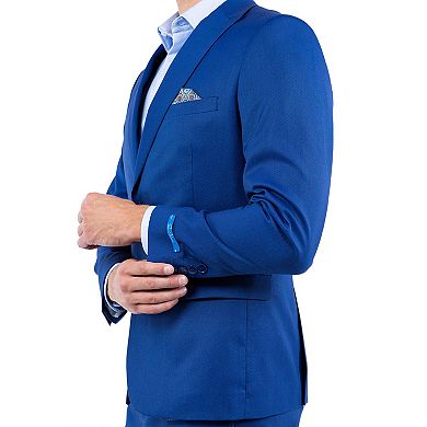 Men's 3pc Hybrid-Fit Nail Head Fabric Suit Set