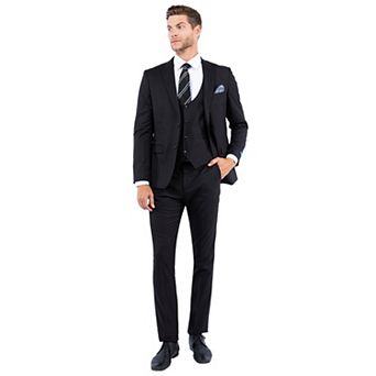 Men's 3 pc Hybrid-Fit Nail Head Fabric Suit Set
