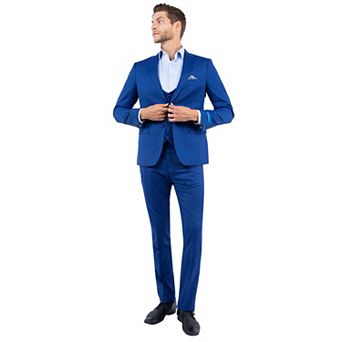 Men's 3 pc Hybrid-Fit Nail Head Fabric Suit Set