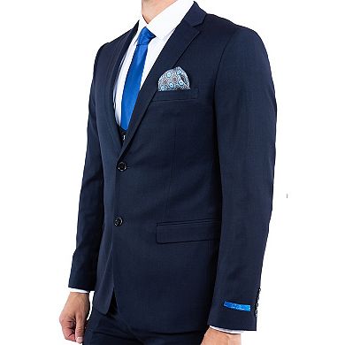 Men's 3pc Hybrid-Fit Solid Vested Suit Set