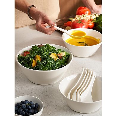 58.5 OZ Large Salad Bowls Set of 4, Ceramic Serving Bowls for Salad, Fruit, Pasta