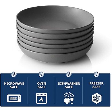 30 Ounces Pasta Bowls Set of 6, Large Salad Serving Bowls