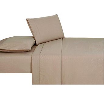 1800 Series Embossed Egyptian Vine Design 4 pc Sheet Set