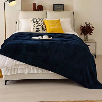 Flannel Fleece Blankets - 240GSM Soft Lightweight Plush Cozy Fuzzy Throw - 102" X 90"