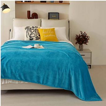Flannel Fleece Blankets - 240GSM Soft Lightweight Plush Cozy Fuzzy Throw - 102" X 90"