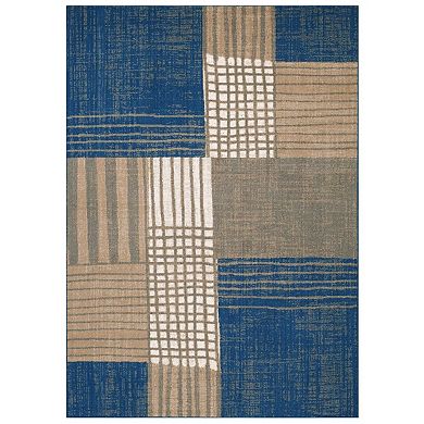 Luxe Weavers Modern Plaid Area Rug