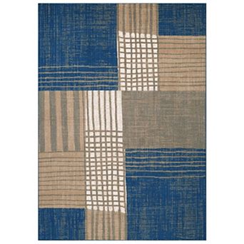 Luxe Weavers Modern Plaid Area Rug