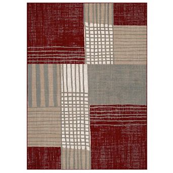 Luxe Weavers Modern Plaid Area Rug