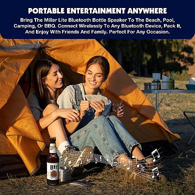 Miller Lite Bluetooth Bottle Speaker with Acrylic Case