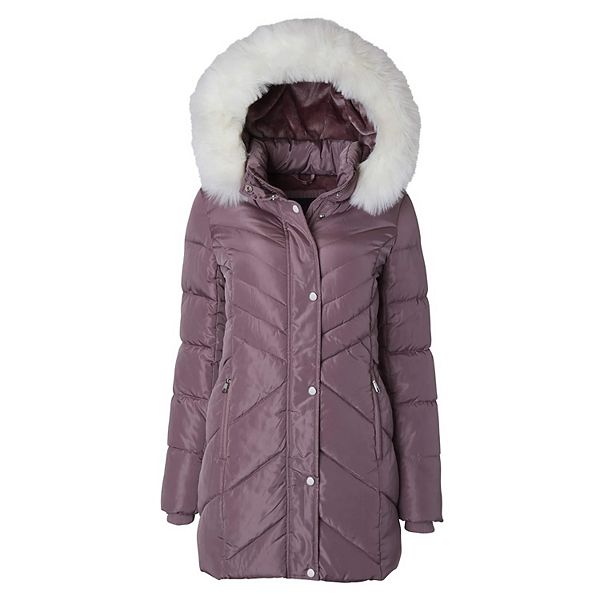 Herlipto Fur Hoodie Duffle Coat