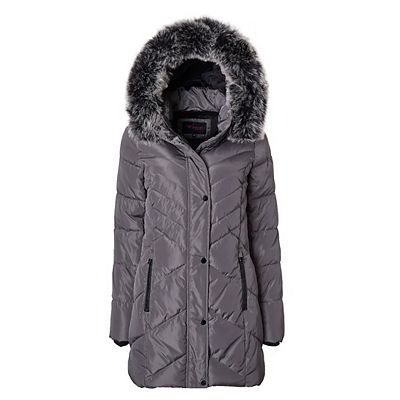 Puffer Coat Kohls Winter Womens Coats Women Long Quilted Plush