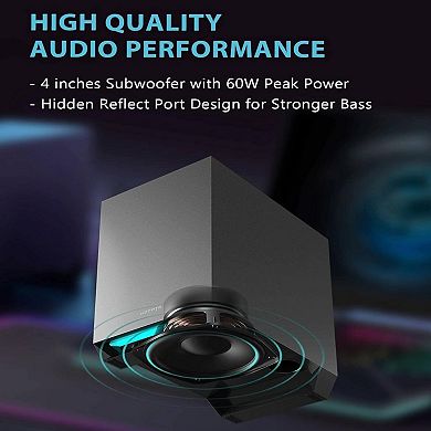 Edifier G1500 MAX 2.1 Computer Speakers System, Bluetooth Gaming Speaker