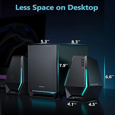 Edifier G1500 MAX 2.1 Computer Speakers System, Bluetooth Gaming Speaker