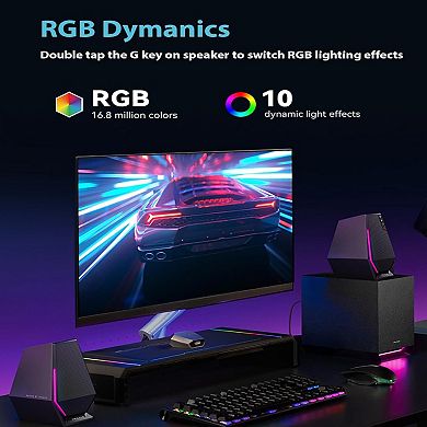 Edifier G1500 MAX 2.1 Computer Speakers System, Bluetooth Gaming Speaker