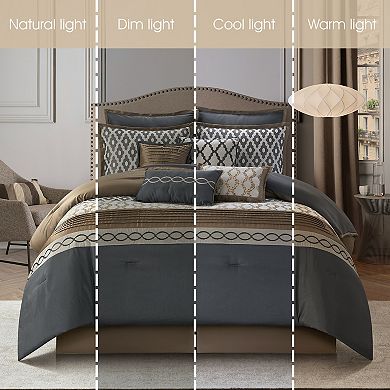 Nanshing Caval Geometric Jacquard Comforter Set