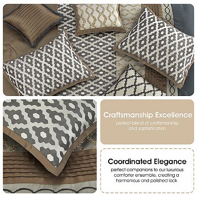 Nanshing Caval Geometric Jacquard Comforter Set