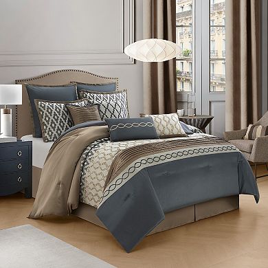 Nanshing Caval Geometric Jacquard Comforter Set
