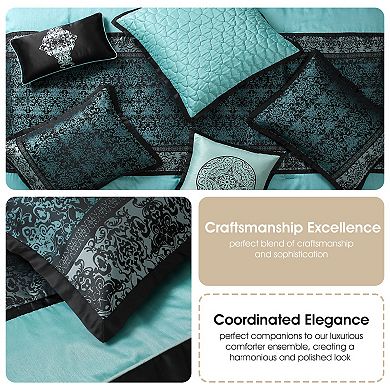 Nanshing Arabesque Damask Comforter Set