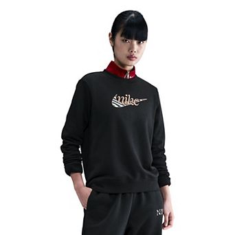Women's Nike Club Crew Stripe Pullover