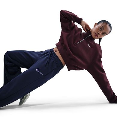 Women's Nike Club Fleece Midrise Wide Leg Pants