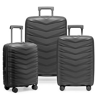 Happy Living Mindoro 3 pc Hardside Spinner Luggage Set