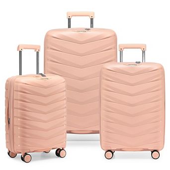 Happy Living Mindoro 3 pc Hardside Spinner Luggage Set