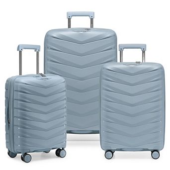 Happy Living Mindoro 3 pc Hardside Spinner Luggage Set