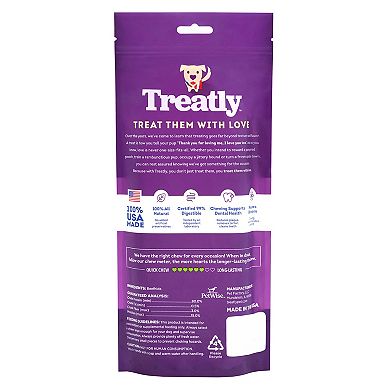 Treatly Large Natural Beefhide Rolls 2 Pack