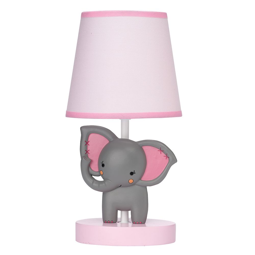 Bedtime Originals Deer Park Woodland Taupe Lamp with Gray/White Shade & Bulb