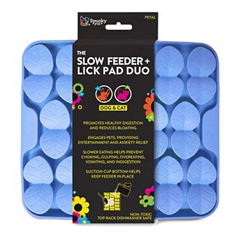 Spunky Pup Slow Feeder & Lick Petal Pad Duo
