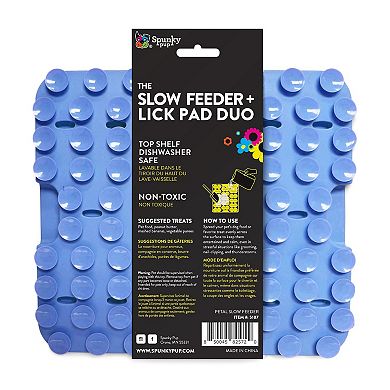 Spunky Pup Slow Feeder & Lick Petal Pad Duo