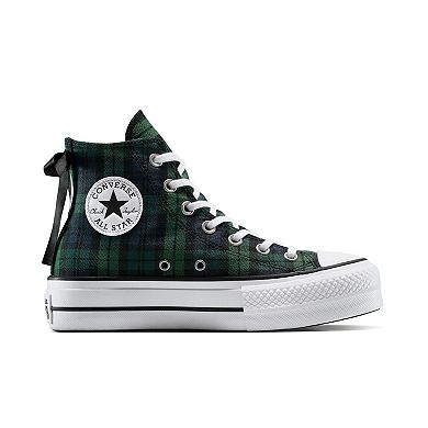 Converse Lift Hi Women's Platform Plaid Sneakers