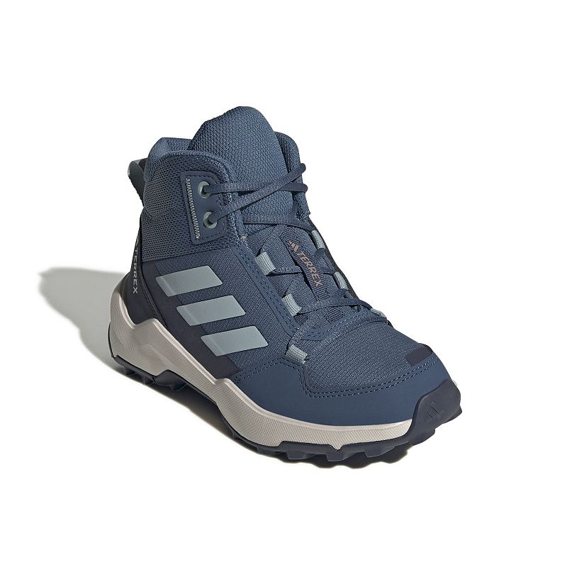 adidas Terrex Ax4 Boys' Mid-Top Hiking Shoes, Boy's, Size: 12, Silver Gray Navy
