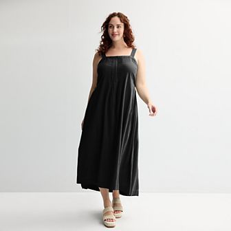 Plus Size Sonoma Goods For Life® Pintuck Tank Maxi Dress