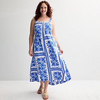 Plus Size Sonoma Goods For Life® Pintuck Tank Maxi Dress