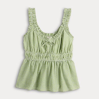 Women's LC Lauren Conrad Shirred Babydoll Tank Top