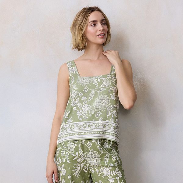 Top Débardeur Blanc Lauren Conrad Taille M - Occasion Très Bon état