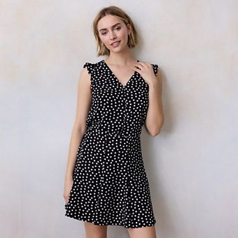 Women's LC Lauren Conrad Ruffle Shoulder V-Neck Tank