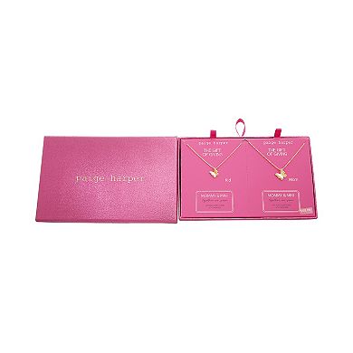 Paige Harper Gold Plated Mommy & Me 2-Piece Butterfly Necklace Set