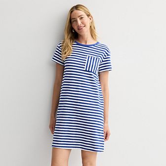 Women's Sonoma Goods For Life® Towel Terry T-Shirt Dress