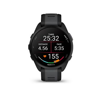 Men's Garmin Forerunner 165 Black/Slate Gray Running Smartwatch
