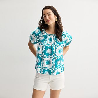 Petite Sonoma Goods For Life® Femme Peasant Top